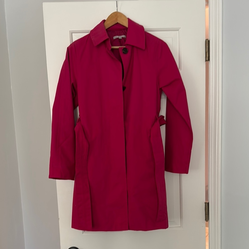 Gap Bright Pink Trench Coat, XS